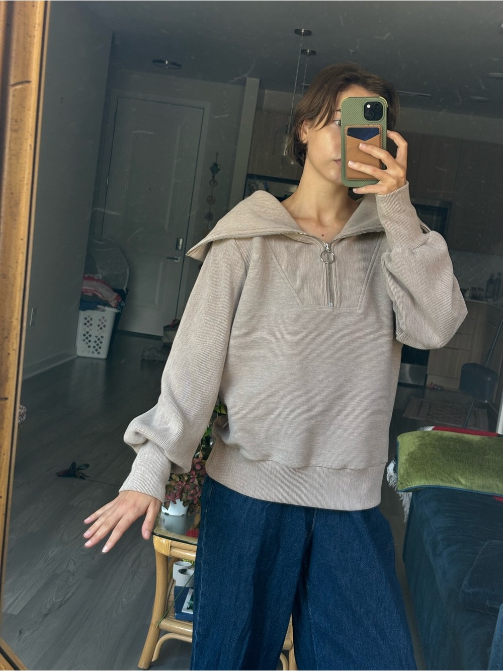 Varley Zip-up Pullover Sweater